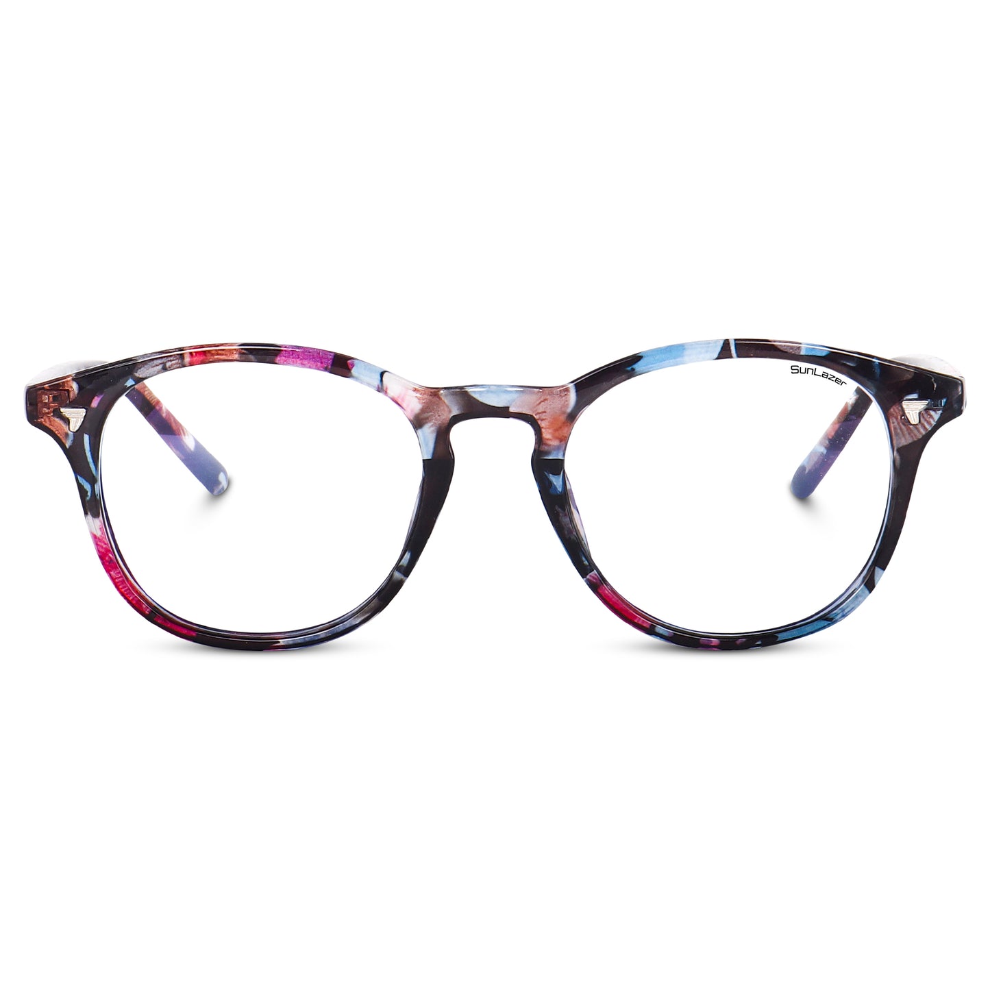 Floral Print Round Glasses