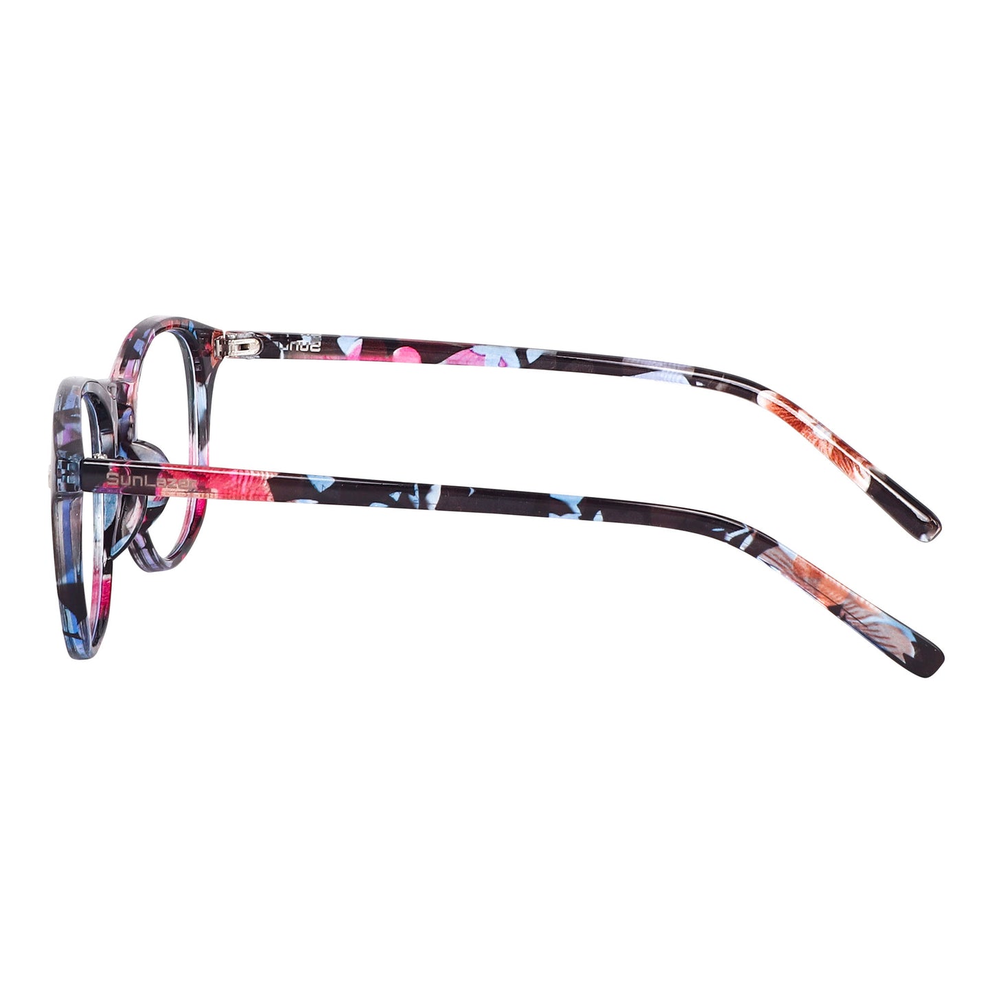 Floral Print Round Glasses