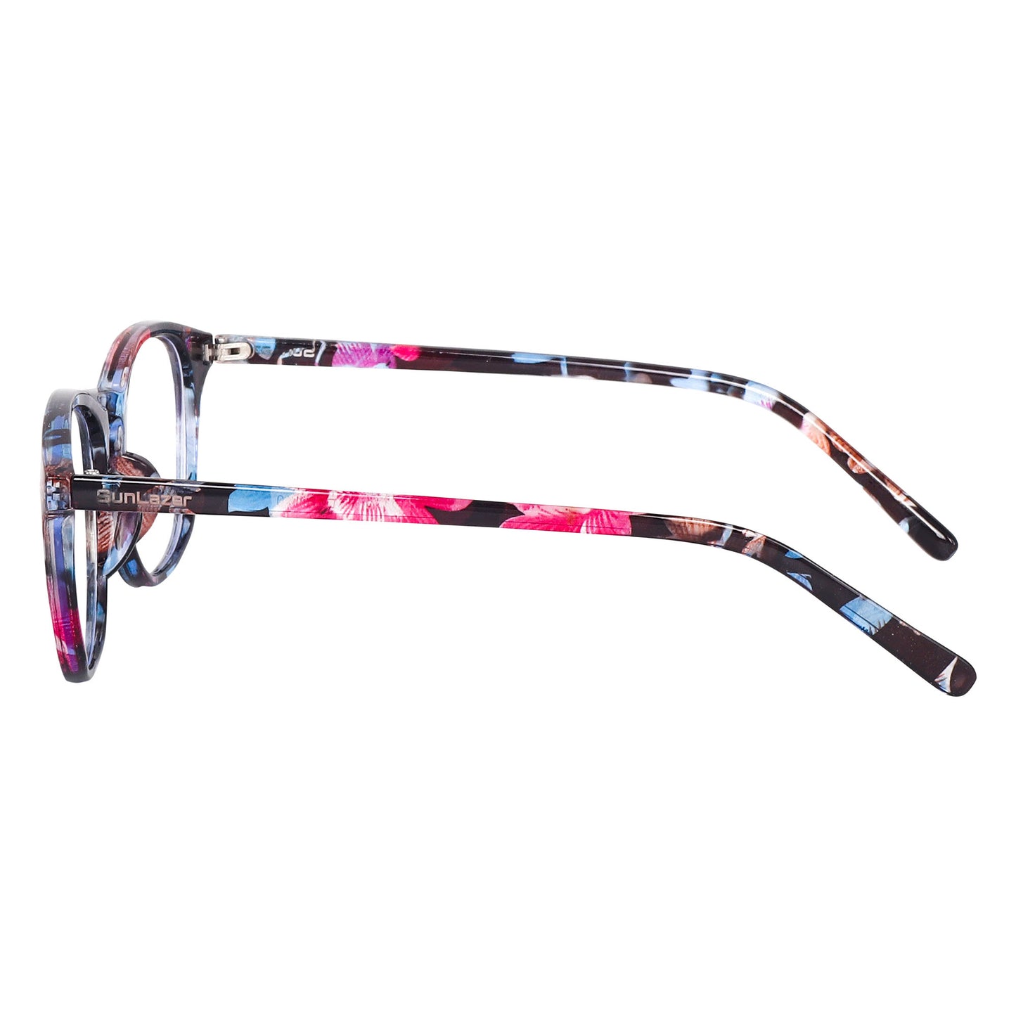 Floral Print Round Glasses