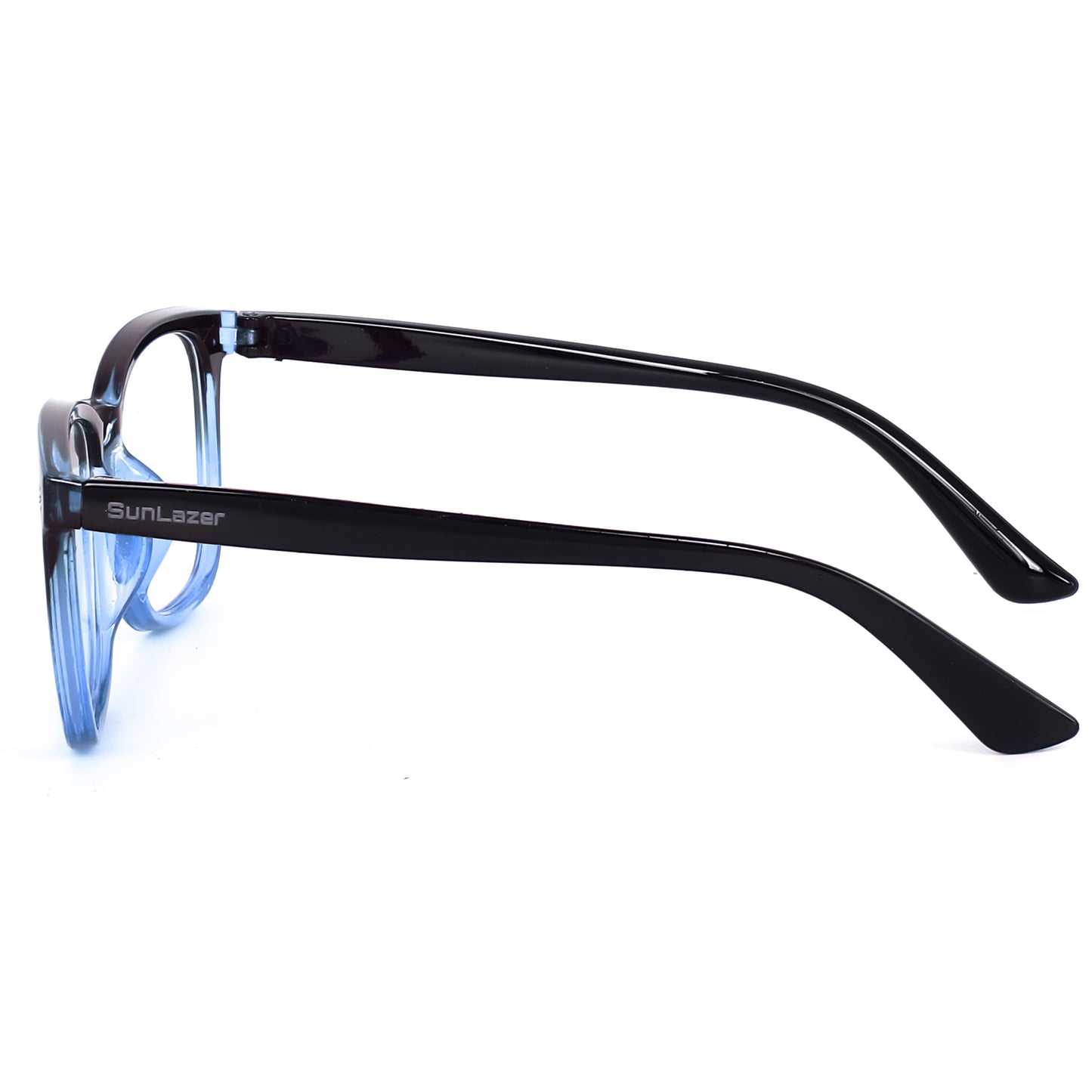 Blue & Black Gradient Square Glasses