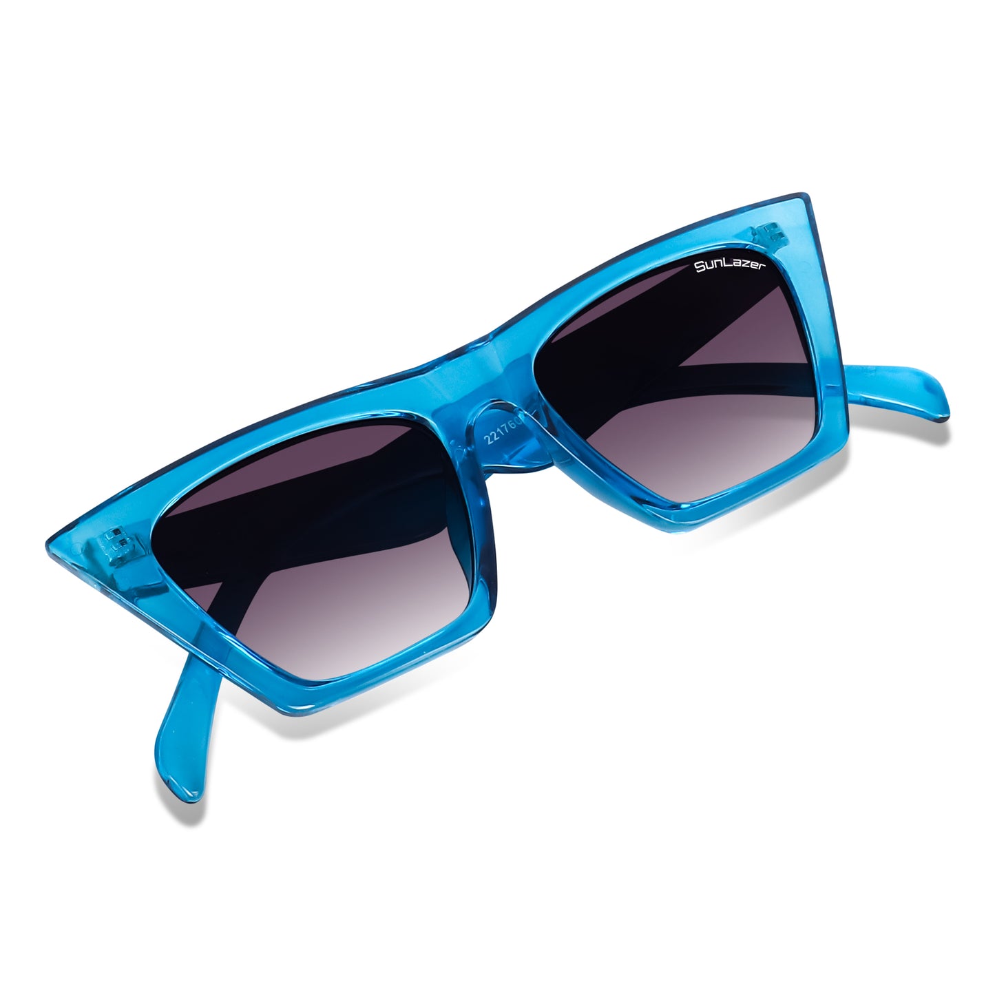 Blue Cat-Eye Sunglasses