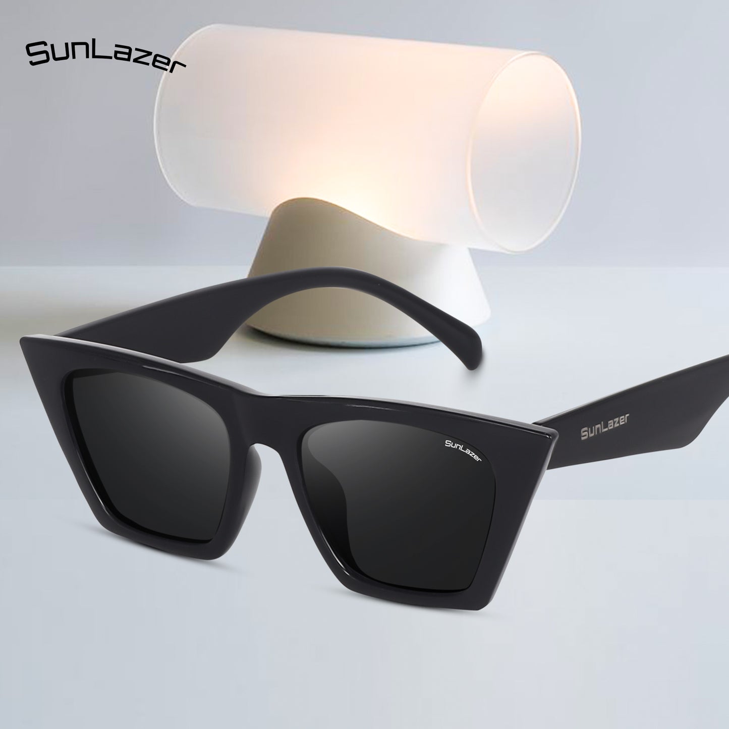 Black Cat-Eye Sunglasses