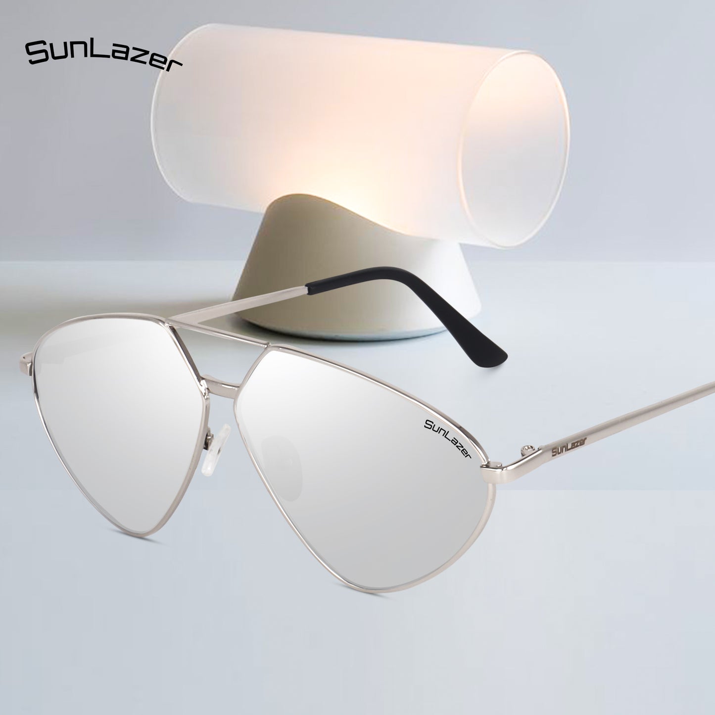 Silver Aviator Sunglasses