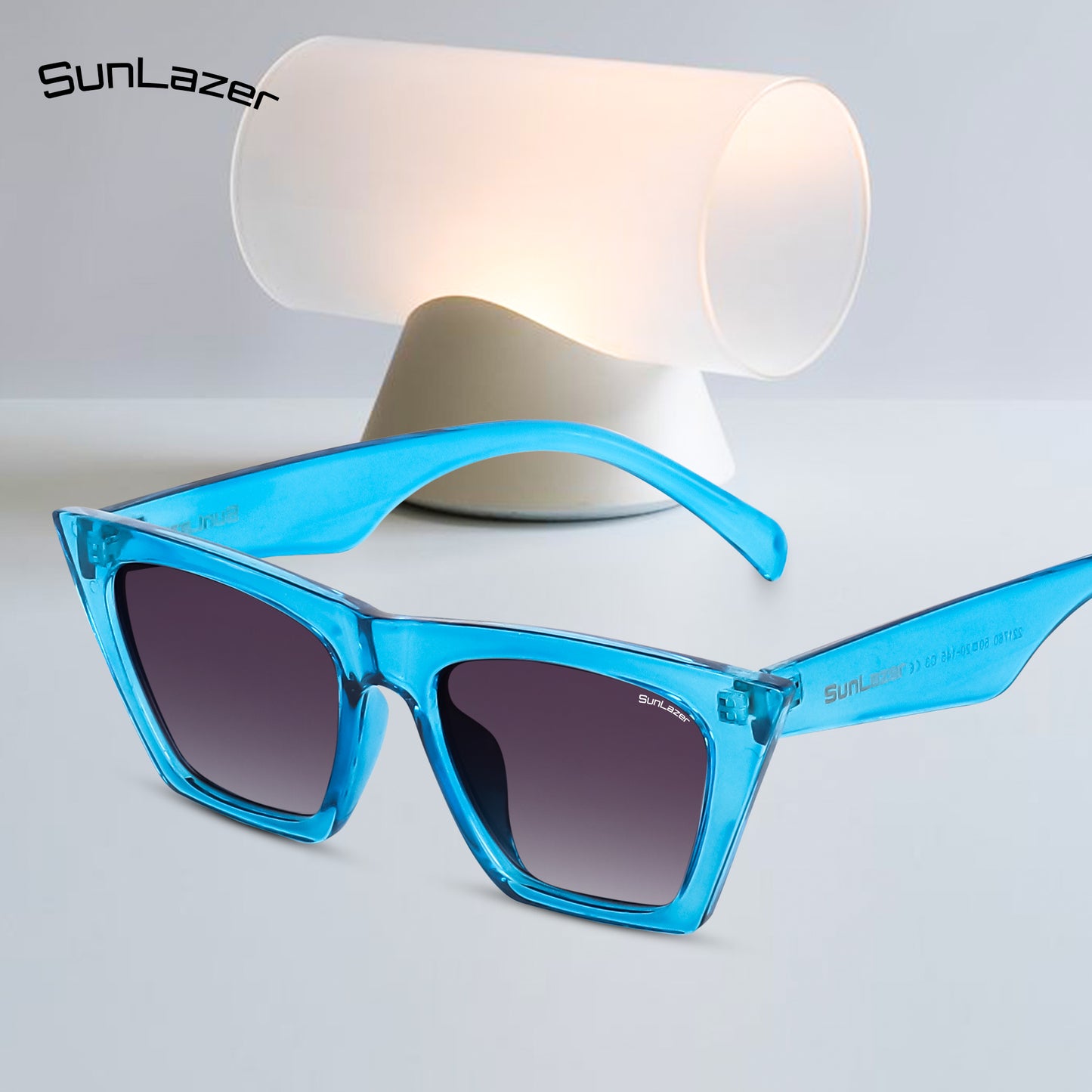 Blue Cat-Eye Sunglasses