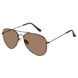 Sulazer Classic Aviator Sunglasses with brown Lenses | Metal Frame | UV Protection