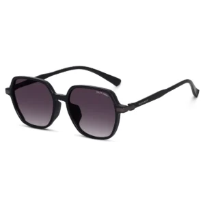 Retro Square full Black Sunglasses with black radient Lenses for Men and women
