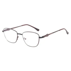 Blue Light computer Glass Square Metal Eyeglasses – Lightweight Frame for Screen Protection QUINN browm