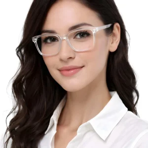 Sunlazer Transparent Anti Blue Light Eyeglasses for Men & Women | Lightweight Full Frame Computer Glasses