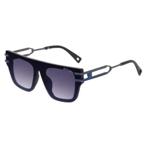 SunLazer Elite Mens Black & purple Square Oversized Sunglasses - Anti-Reflective